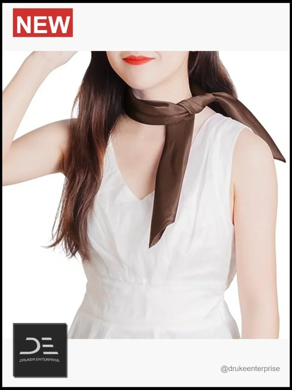 Chiffon Scarf Square Ribbon Neck Scarf Satin Scarf Handkerchief Costume